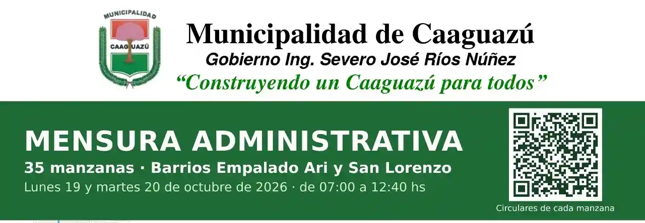 MENSURA ADMINISTRATIVA DE MANZANAS EN LOS BARRIOS EMPALADO ARI Y SAN LORENZO